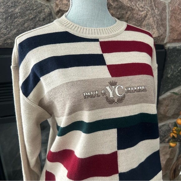 Vintage Paul & Shark Colorblock Wool Sweater - Picture 5 of 9